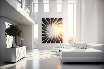 Beautiful, modern, contemporary, interior, white, big, windows, sleek, design, livingroom, hotel, restaurant, lounge, classy, clean, futuristic, minimalist, 