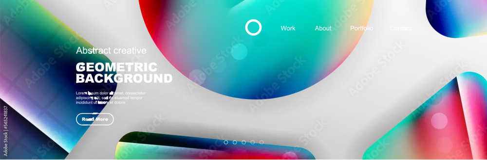 Wall mural abstract background for your landing page design. web page for website or mobile app wallpaper