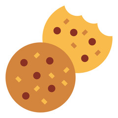 cookie flat icon style