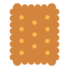 cracker flat icon style