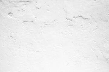 White Raw Concrete Wall Texture for Background with Spotlight at the Bottom.