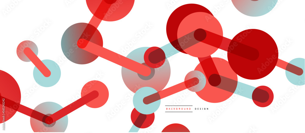 Poster network concept abstract background. dots connection. big data idea. business template for wallpaper