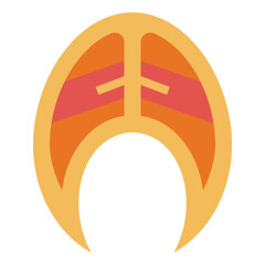 salmon flat icon style