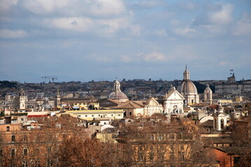 panorama of Rome - Italy