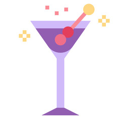 martini flat icon style