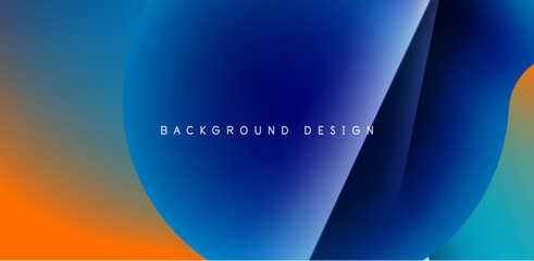 Colorful circle abstract background. Template for wallpaper, banner, presentation, background