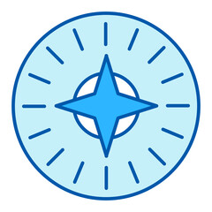 Compass with arrows for navigation  - icon, illustration on white background, similar style