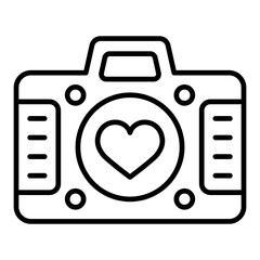 Photo Camera Line Icon