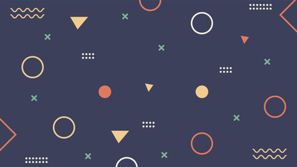 Flat shape geomatric background