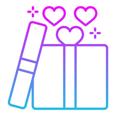Gift Line Gradient Icon