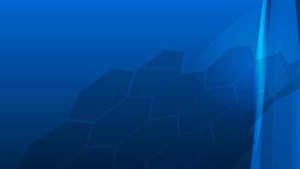 Abstract electric blue hexagonal Technology background. Template brochure corporate design.