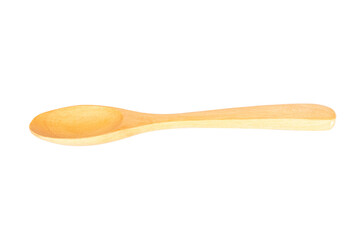 wooden spoon isolated on white background