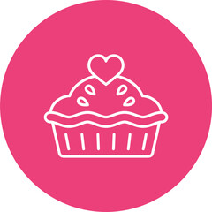 Pie Multicolor Circle Line Inverted Icon
