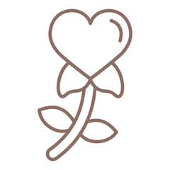 Flower Multicolor Line Icon