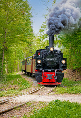 Selketalbahn bei Harzgerode im Harz,
