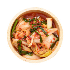 Kimchi cabbage in bowl, Korean food side dish