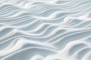 White Snow Field Wavy Background, created by Generative AI