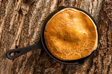 ダッジベイビー　パンケーキ料理　Dutch baby simple pancake dish