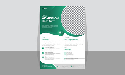 2023 Admission Flyer Design template