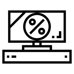 television line icon style