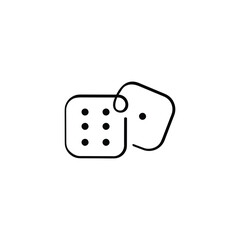 Dice Line Style Icon Design
