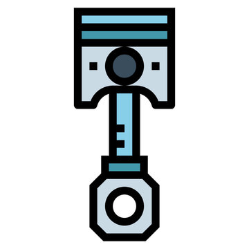 recommend clip art: piston filled outline icon style