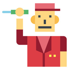 technician flat icon style