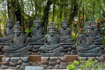 Fototapeta na wymiar Ayutthaya, Thailand. 07 January 2023, Hermit Novice Ashram That Buddhakhun, holy gathering place Father Pu Hermit Museum and also a tourist destination.