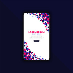 Abstract Background Design for Mobile Landing Page