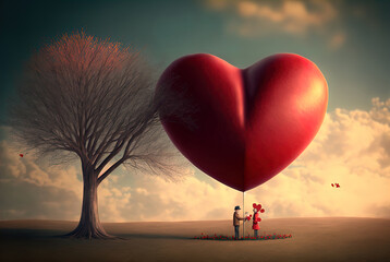 Whimsical Valentine's Day artwork. Great for banners, cards, posters and more. 