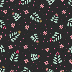 Seamless floral pattern. hand drawing. background design for textiles, fabric, etc. vector illustration