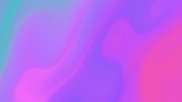 Soft pink blue abstract animation. 4k footage PC 2D rendering