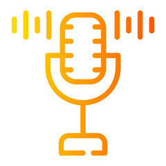 microphone gradient icon