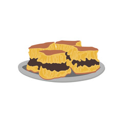 Vector real asian food from indonesia