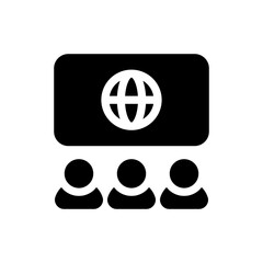 presentation glyph icon