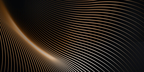 yellow lines black background