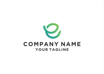 initial Letter E Logo Design Vector	