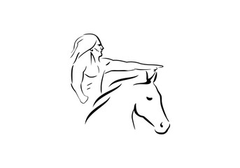 indian horse icon Isolated On White Background - Vector Illustration, Logo Graphic Design © GRAY