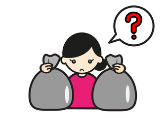 ゴミの分別が分からない主婦