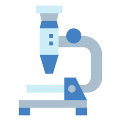 microscope flat icon style