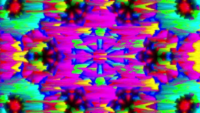 Horizontal pixel sort in colorful background animation. 4k resolution 2D backdrop