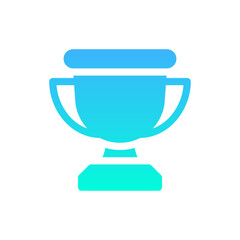 trophy flat gradient icon