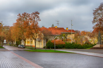 Obraz premium Scenic Autumn Colors Druskininkai in Lithuania.
