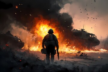Ukraine battlefield 2023. Generative AI