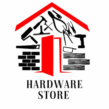 Vector logo of a building materials store