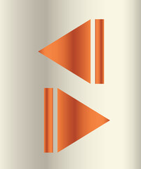 Arrow, Orange arrow, Right arrow, Left arrow