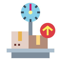 weight flat icon style