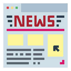 website flat icon style