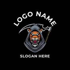 Tiger Reaper Graphic Logo Design