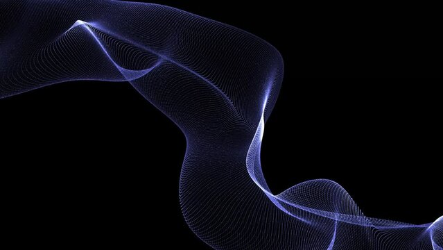 Blue swirl mir animation background. 4k resolution 2D backdrop